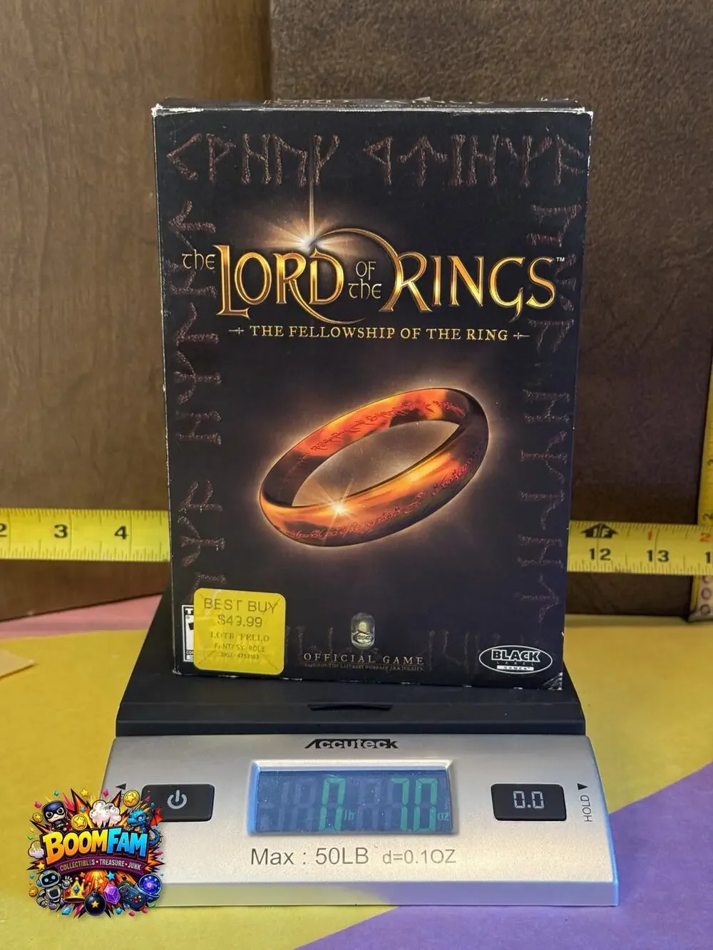 Lord of the Rings Fellowship of the Ring PC Game Big Box Complete CD-ROM